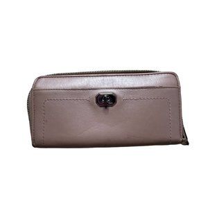 Coach Pink Zip Around Wallet